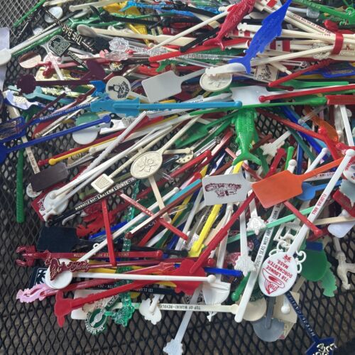 Huge Lot Of Swizzle Sticks Vintage Cocktail Stirrer - Picture 3 of 15