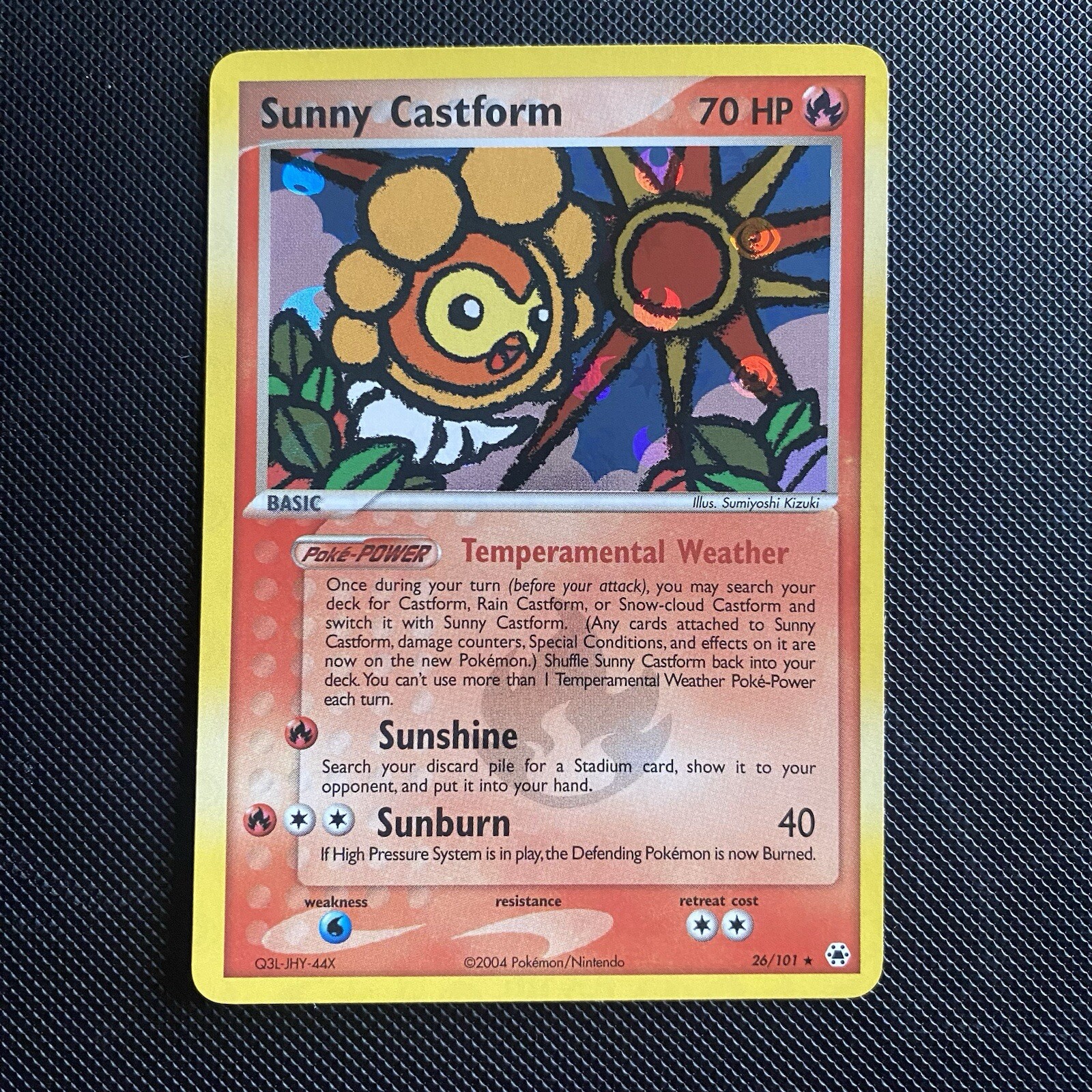 Sunny Castform 26/101 Pokemon EX Hidden Legends Reverse Holo Rare NM/MINT