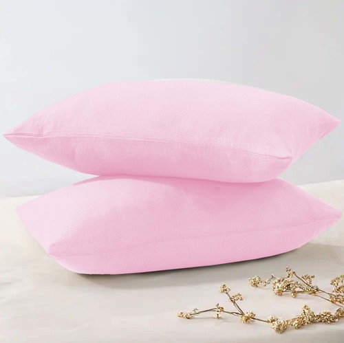 2-4 Pack Luxury Flannelette 100% Brushed Cotton Pillow Cases Thermal Pillowcover - Picture 40 of 141