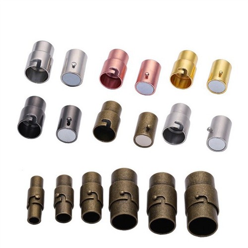 10PCS Magnetic Clasps Necklace Connector Bracelet End Cap Jewelry Leather Cord - Picture 9 of 16