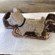 Vintage Rare BLENDED Scotti  Dog / Wooden Mail Holder  Made In USA(1920-1940)