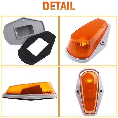 5X Cab Roof Top Marker Lights w/ T10 LED Bulbs for Ford F-150 F-250 F-350 73-96 - Foto 24 di 50