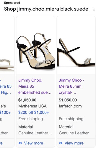 Jimmy Choo Miera Black Suede Crystal Embellished Sandals Size 39 Holiday Evening - Picture 12 of 12