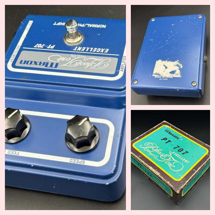 ギター Maxon PT-707 EXCELLENT Phase Tone MAXON PT-707 Phase Tone 1970s Phase Guitar Effect Pedal Made