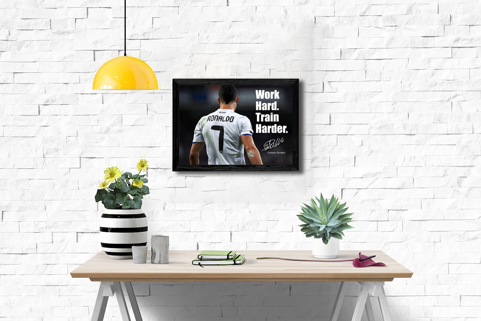 Poster Inspired By Cristiano Ronaldo #35 Motivation Life Football