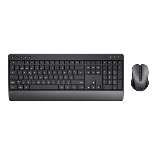 clavier et souris Trezo Noir Espagnol Qwerty - Photo 7/8