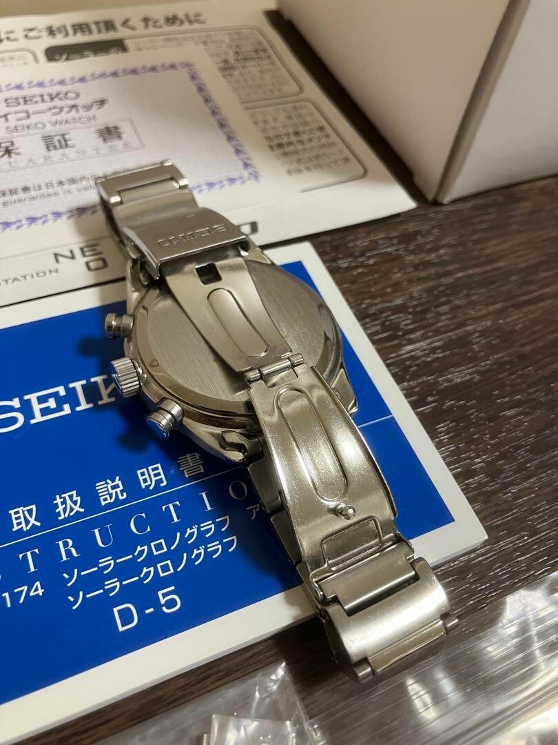 USED Excellent] SEIKO Spirit D-5 SBPY117 Chronograph Silver