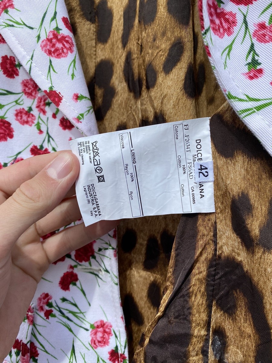 Vintage Dolce Gabbana Floral Blazer jacket size 42 | eBay