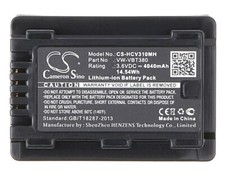 BATTERIE 4040mAh VW-VBT190 For Panasonic HC-V210MGK HC-V270 HC-V520 HC-V520GK