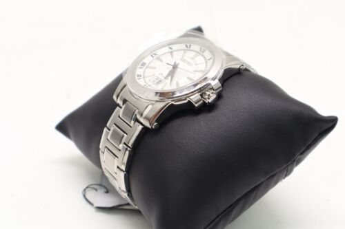 Seiko SUR013 Premier Silver Dial Stainless Steel Men's Quartz Watch - Picture 5 of 13