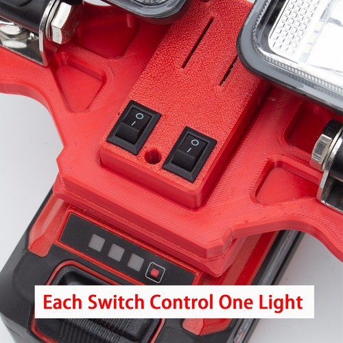 56W LED Work Light For OZITO 18V Lithium-ion Battery Outdoor Lamp w/USB Portable - Picture 5 of 10