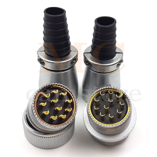 WEIPU WS32 Aviation Docking 2 To 19 Pin Metal Male+Female Panel Cable Connector - Picture 9 of 24