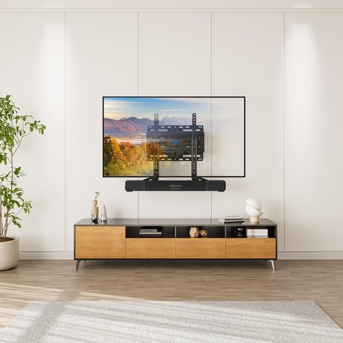 Detachable Soundbar Mount Bracket with Adjustable Extension Plates - Black - Picture 4 of 10