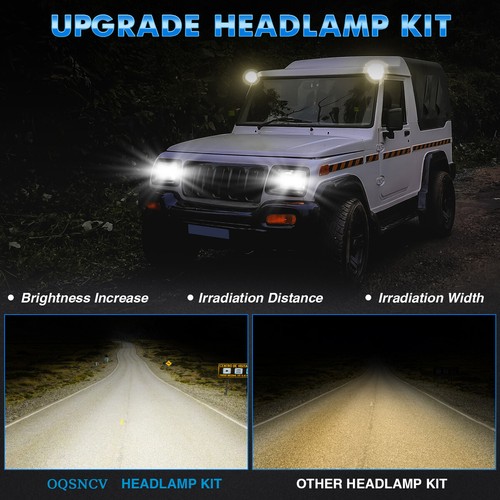 For Chevy Corvette C4 1984-1996 pair 5x7 7x6 LED Headlights projector Hi-Lo Beam - Imagen 12 de 20
