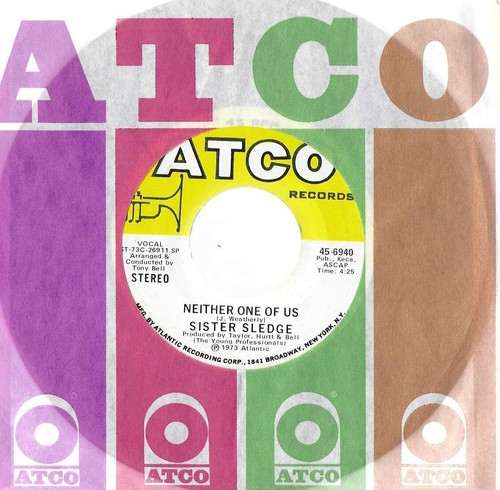 Sister Sledge, Mama Never Told Me b/w Neither One Of Us; 7" Single - Imagen 2 de 2