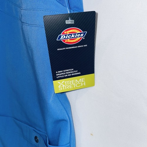 Dickies Xtreme Stretch Women's Size 2XL V Neck Solid Blue Scrub Top - Picture 6 of 7