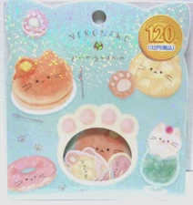 KAMIO JAPAN Cat Bakery Shop Flake Sticker 21 Pieces
