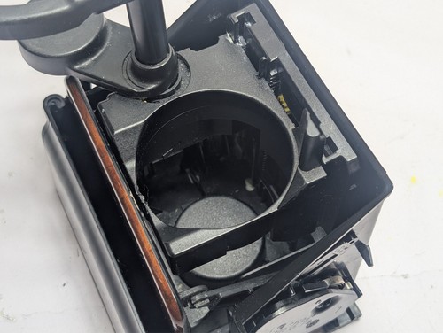 Portavasos plegable con moldura de madera delantera Mercedes E300 E320 E430 W210 1996-2003 OEM - Imagen 10 de 14