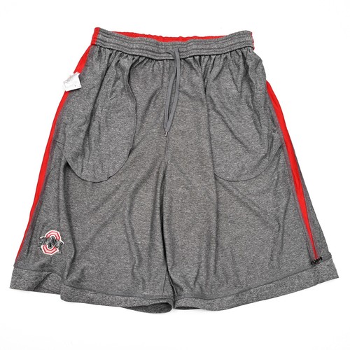 Ohio State Buckeyes Shorts Herren Medium grau Nike Dri Fit Fitnessstudio Basketball Swoosh - Bild 9 von 12