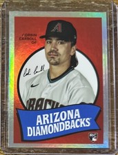 2023 Topps Archives #69T-3 Corbin Carroll 1969 Single Player Foil Rookie Card RC