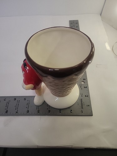 Vintage Original M&M's Ceramic Ice Cream Dish Red Collectible Decor Candy Dish - Picture 8 of 9