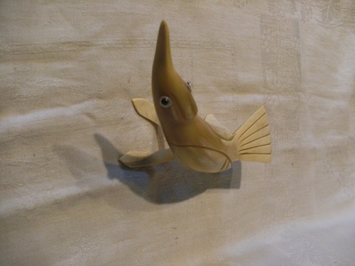 2 figures animaux oiseau et  poisson anciennes    - Picture 7 of 11