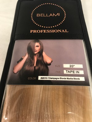 Bellami Tape In Extensions 50g 20 9 610 Champagne Blonde Marble
