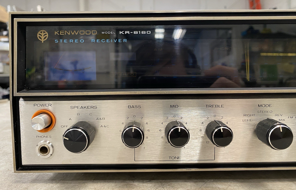 Récepteur Vintage Kenwood KR-6160 – Pour Pièces Ou Resto (ne Fonctionne Pas)