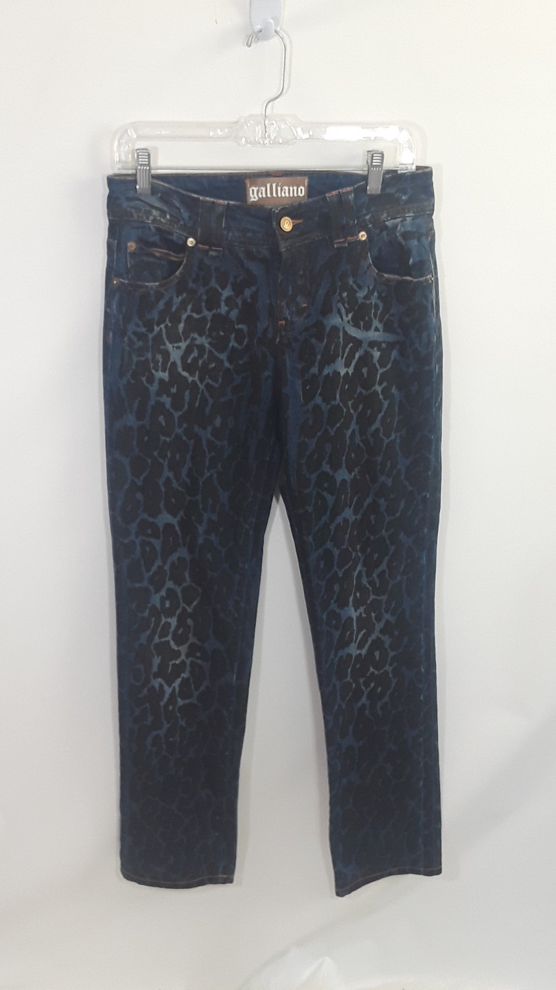 Galliano Jeans rare Glitzy Animal Print Size 30 Galliano Jeans rare Glitzy Animal Print Size 30