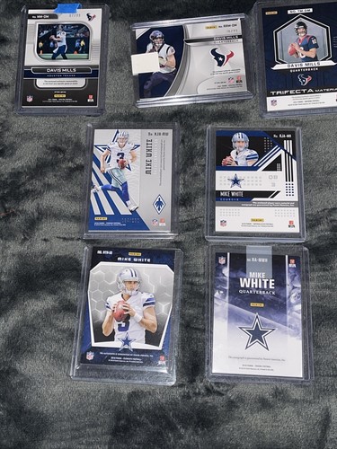 ¡Lote numerado de 7 tarjetas RPA 2021 certificado Davis Mills Mike White! Insane Value - Imagen 3 de 3