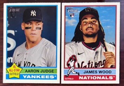 2025 Topps Heritage Baseball Card Singles BASE (#206-400) : U PICK! 35 Cent Ship