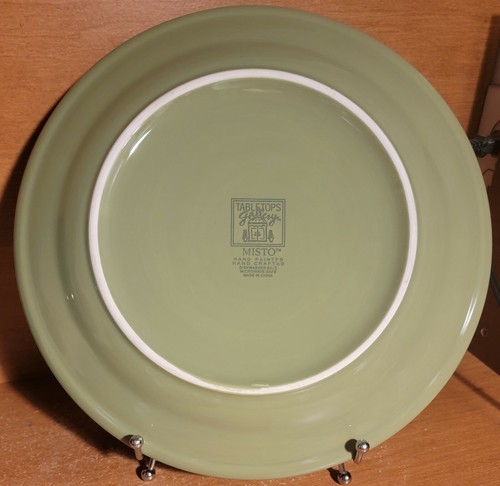 Tabletops Gallery MISTO GREEN Dinner plate, 11 1/8", Excellent - Picture 4 of 5