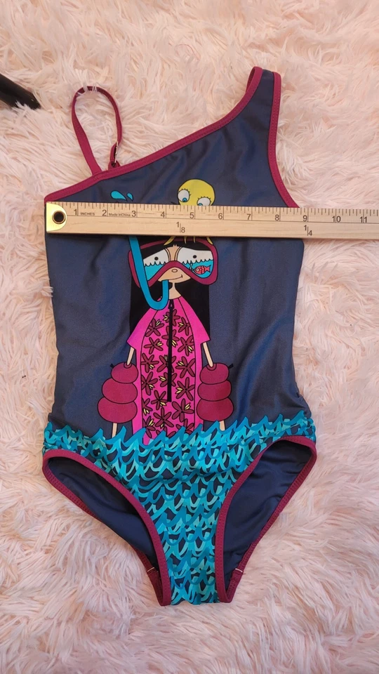 Traje de baño de una pieza para niña Little Marc Jacobs talla 6 Foto 3 de 4