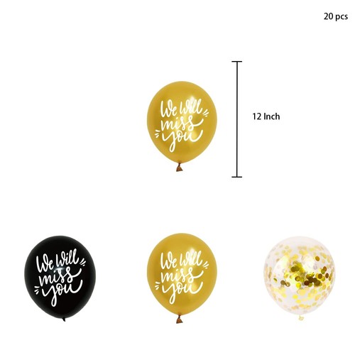 Farewell Decorations Party Supplies Kit We Will Miss You Decorations Banner G... - Picture 6 of 6