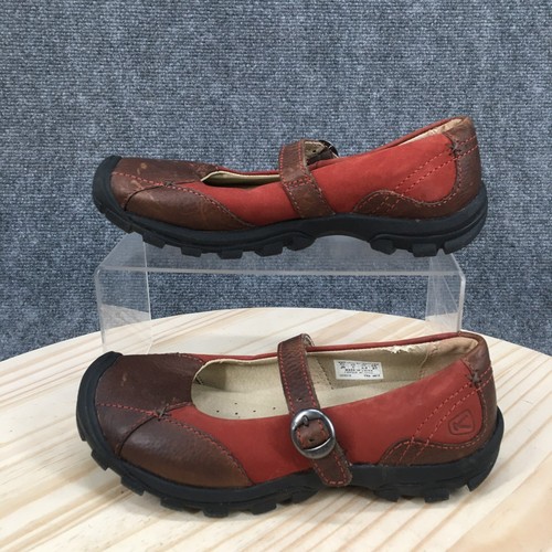 Keen Shoes Womens 6 Presidio Casual Comfort Mary Jane Flats Brown Red Leather - Picture 2 of 17