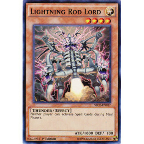 Lightning Rod Lord - SECE-EN037 - Super Rare - 1st Edition x3 - Near Mint - Picture 1 of 1