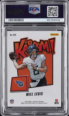 2023 PANINI ABSOLUTE KABOOM! VERTICAL #K20 WILL LEVIS ROOKIE RC