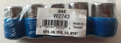 2 PERFORMANCE TOOLS 5 PC 3/8 IN DRIVE SAE SOCKET SETS 5/16, 3/8,7/16,1/2, 9/16 - Picture 4 of 5