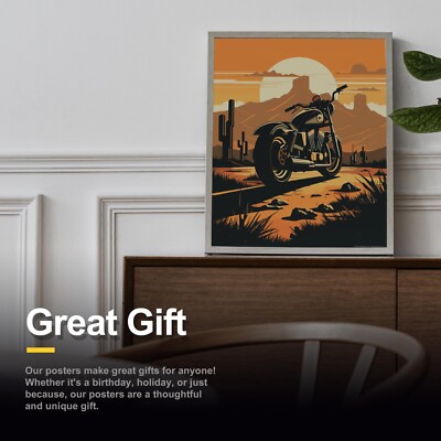 Harley-Davidson Motorcycle 11x14 Wall Decor | Harley Bike