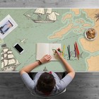 Mapa skarbów Biurko Top Mata Pad Duży ochraniacz do laptopa Mysz Biuro 120x60