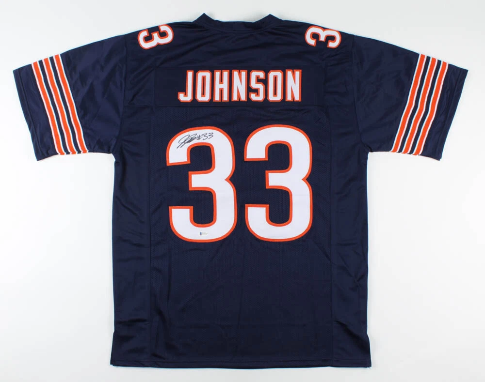 Nike Chicago Bears No33 Jaylon Johnson Navy Blue Team Color Youth Stitched NFL Limited Therma Long Sleeve Jersey