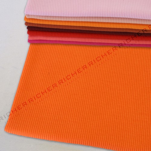 Medio metro 100% algodón de punto 2x2 costilla babywear elástico jersey tela material - Imagen 20 de 51