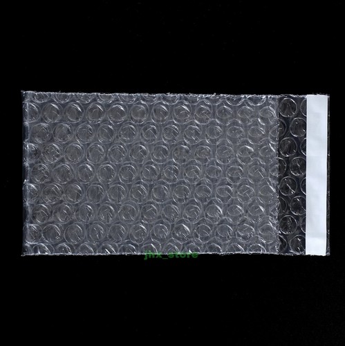 55 Poly Self Seal Clear Bubble Envelopes Packing Bag 3" x 5"_80 x 130+20mm - Picture 9 of 12