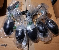 NEW Lot of 7 HP PS/2 Wired Black & Silver Opt...