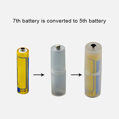 4 Pcs AAA to AA Size Battery Converter Adapter Battery Holder Case Switcher - Picture 2 of 8