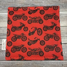 EDC HANK W/MICROFIBER BACK 8  - MOTORCYCLE CHOPPER DIRT BIKE STREET HANDKERCHIEF