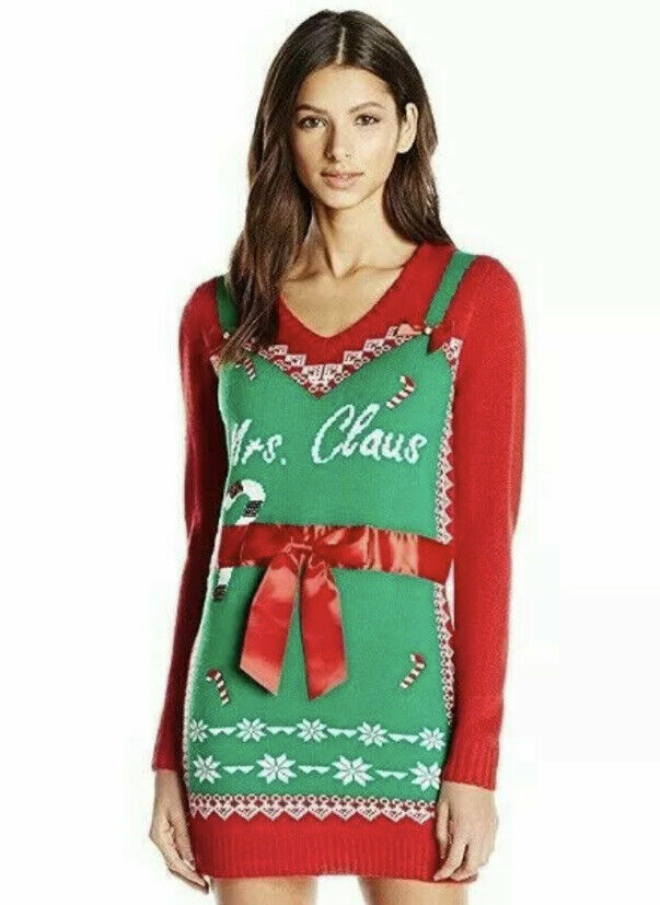 Girls christmas sweater dresses sales