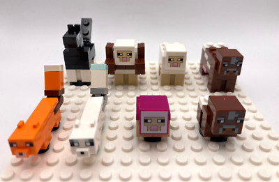 LEGO  Minecraft grosses Tier Set - 8 Tiere - Pferd Schaf Kuh Fuchs