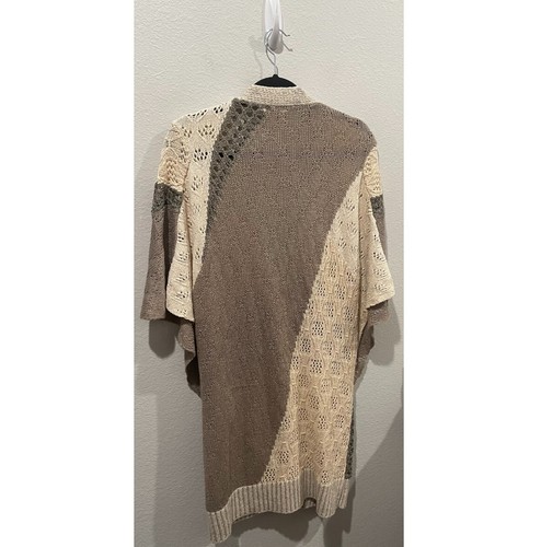 MOTH Button Beige Tan Neutral Knit Long Cardigan Size S/M - Bild 5 von 5