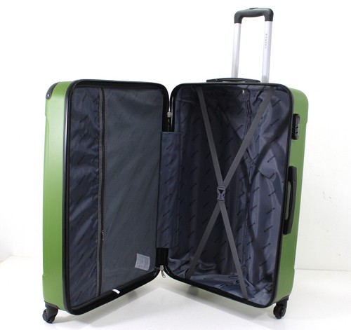 X Large Hard Shell 3Pcs Suitcases ABS Cabin 4 Wheel Luggage Lightweight Trolley - Picture 12 of 57